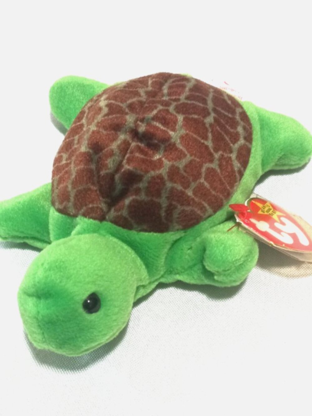 TY Beanie Baby Speedy The Turtle 1994 Plush Stuffed Animal With Tags VTG